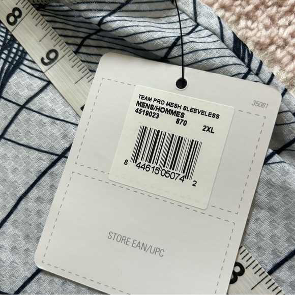 NWT Castelli Mens Gray Navy Sleeveless Cycling Tank Top Size 2XL - Picture 4 of 9